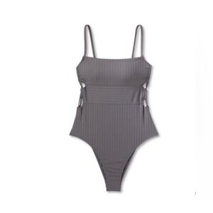 Gray Swimsuit One Piece.